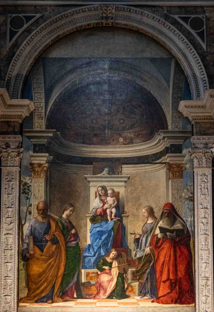 Giovanni Bellini, Madonna and Chile Enthroned (1488)